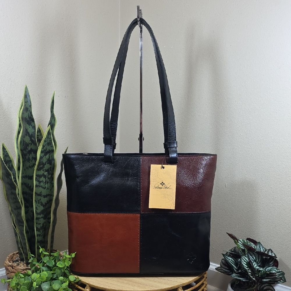 Patricia Nash Color Block Leather Tote – NEW WITH TAGS